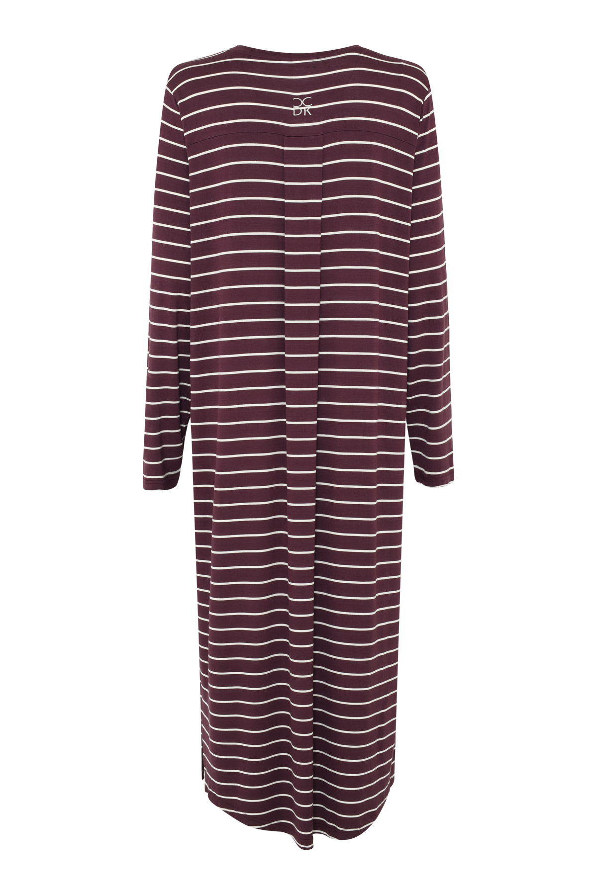 Nicole L/S Long Dress, Fudge Stripe