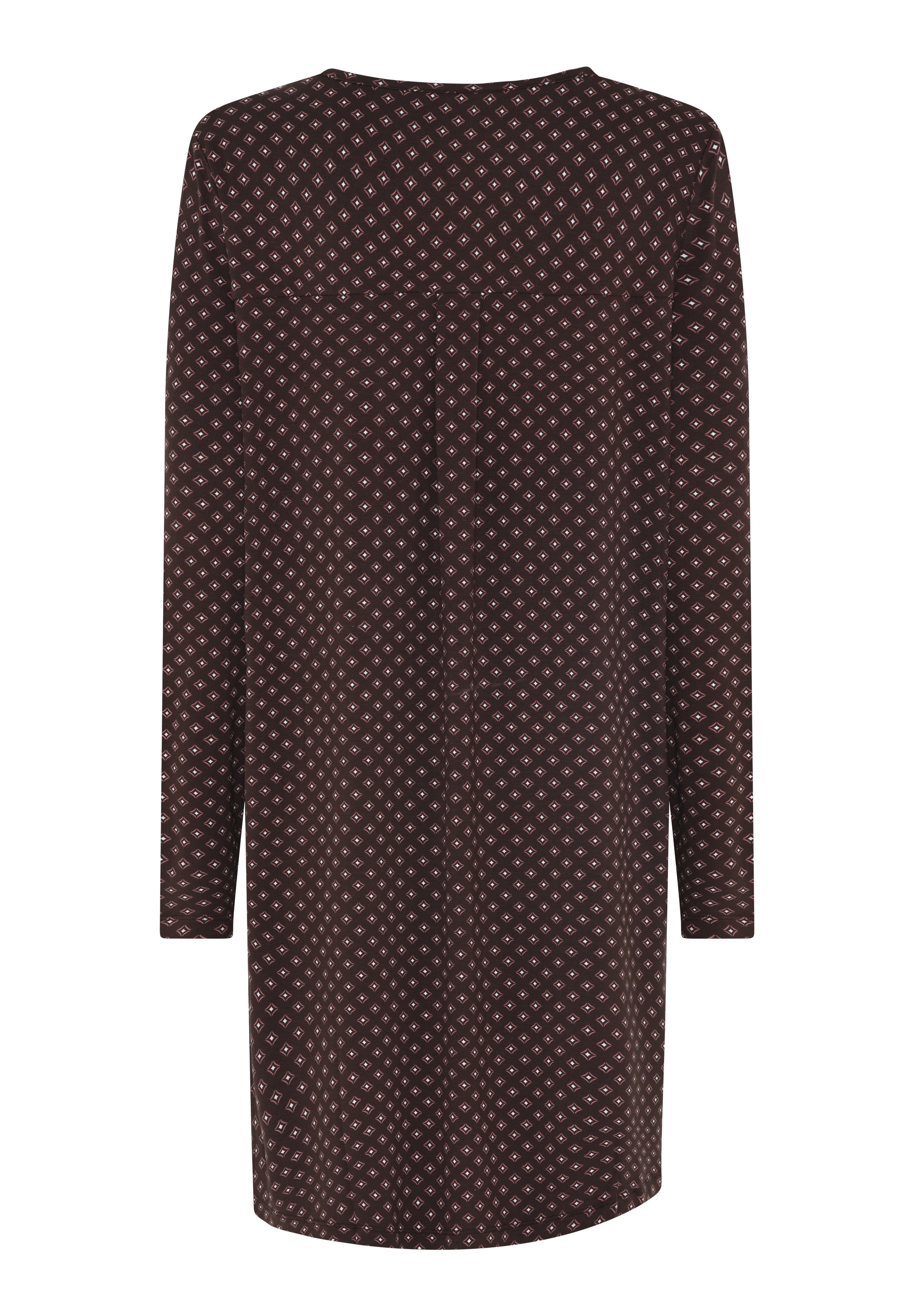 Nicole Long Sleeve Dress, Seal Brown AOP