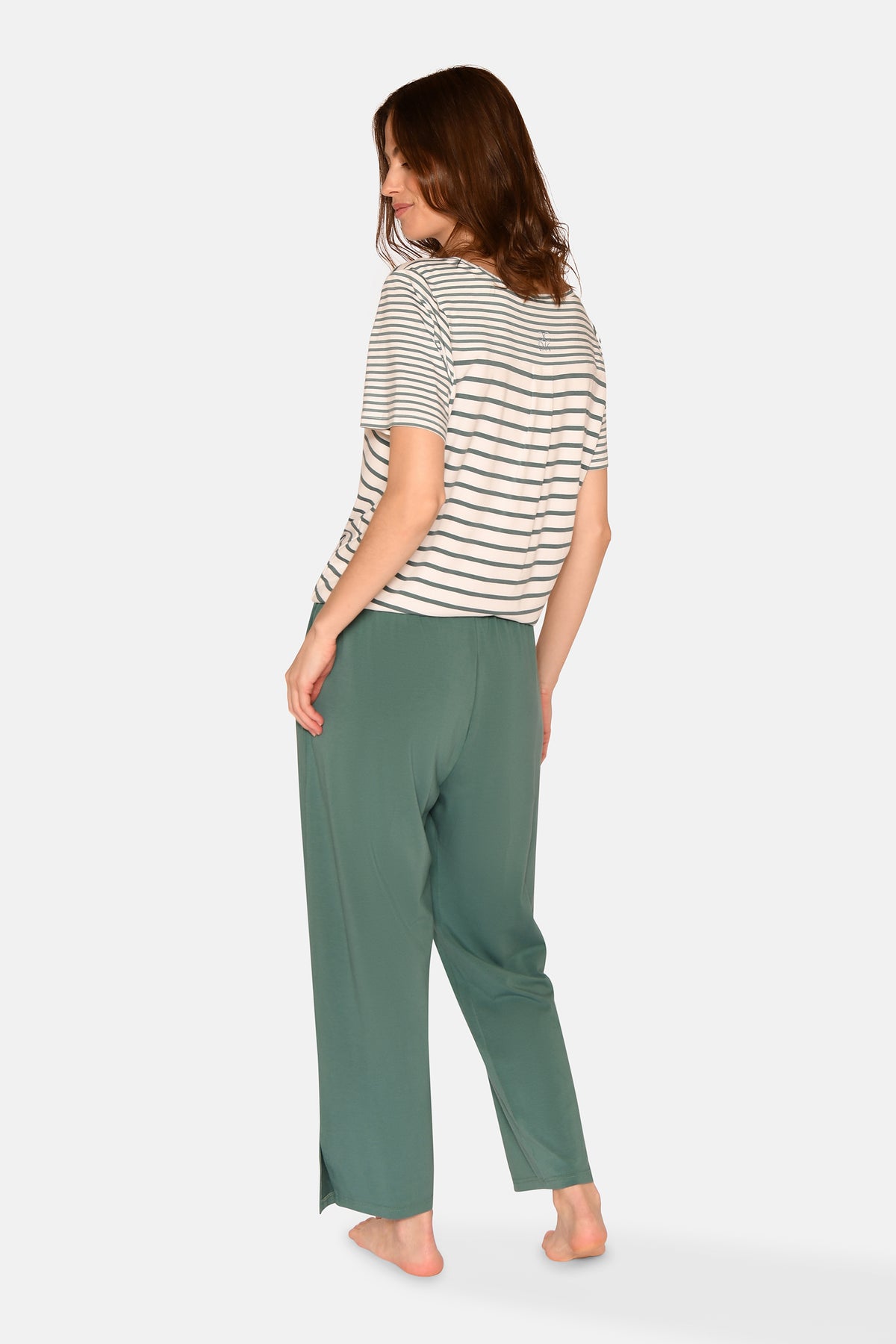 Charlot Crop Pants, Sagebrush Green