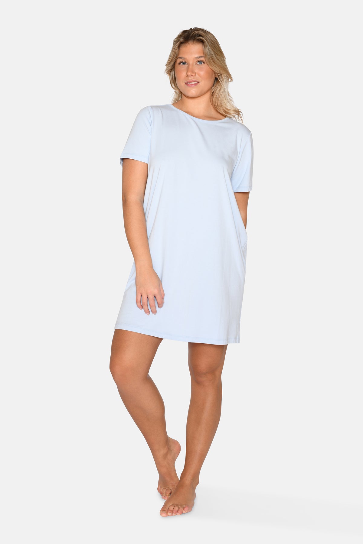 Bea Short Sleeve Dress, Kentucky Blue