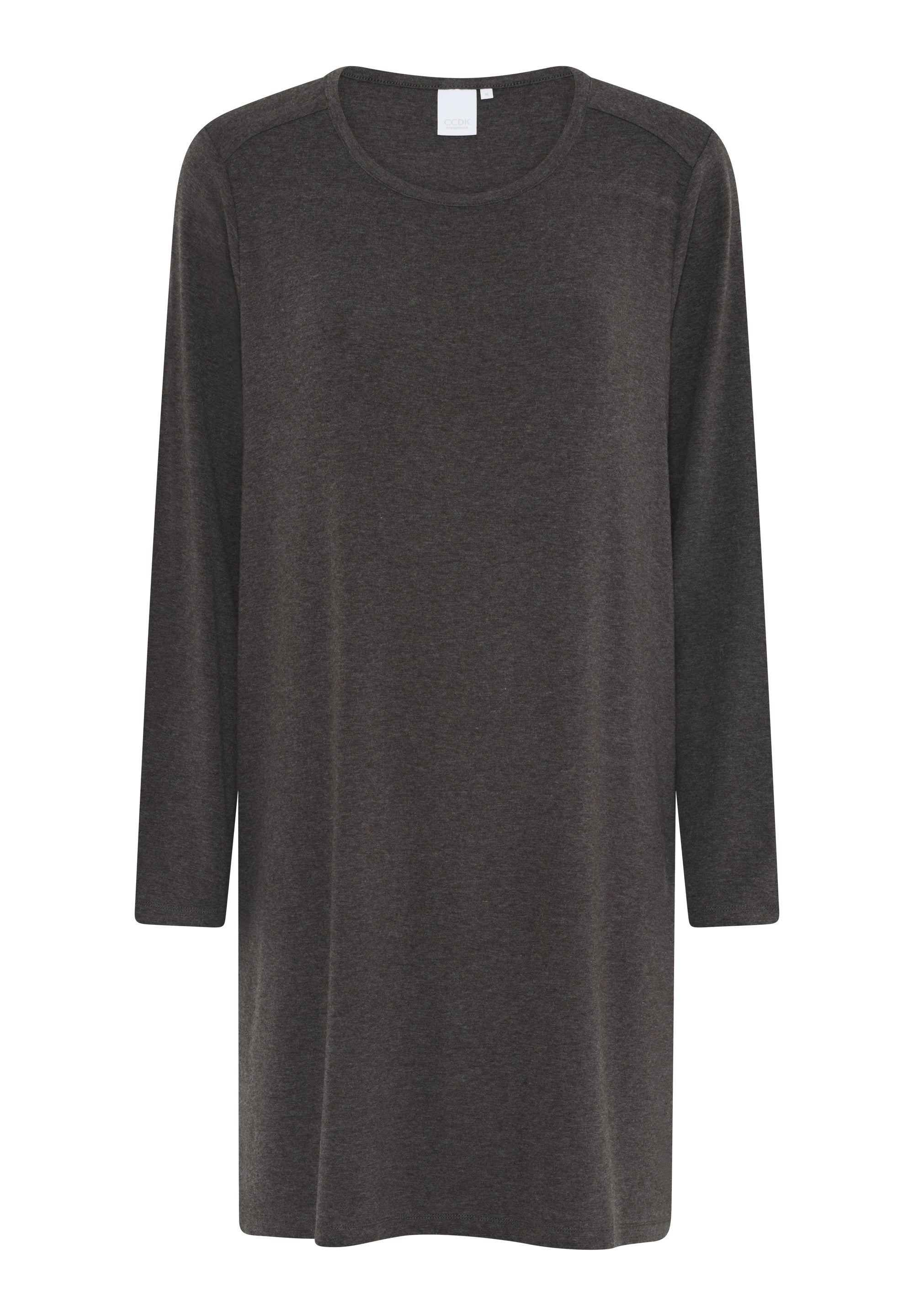 Bea Long Sleeve Dress, Seal Brown Melange