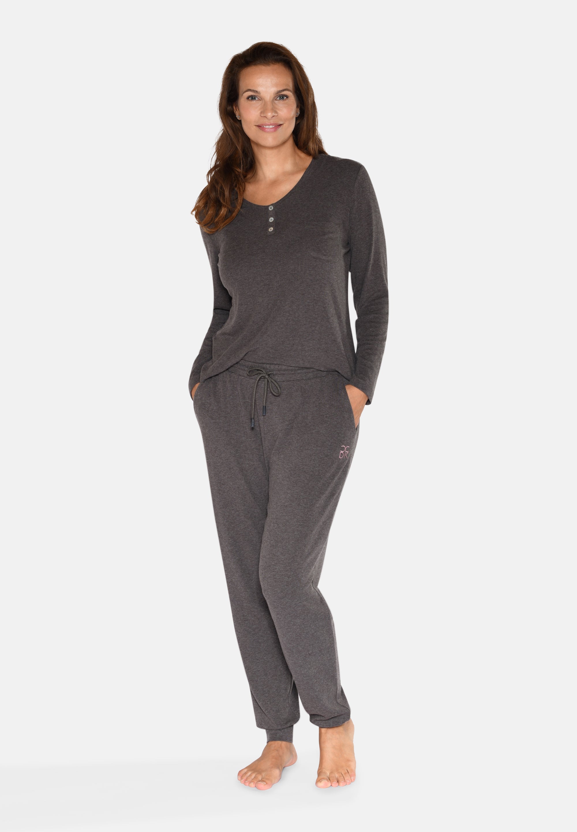 Betty Pants, Seal Brown Melange