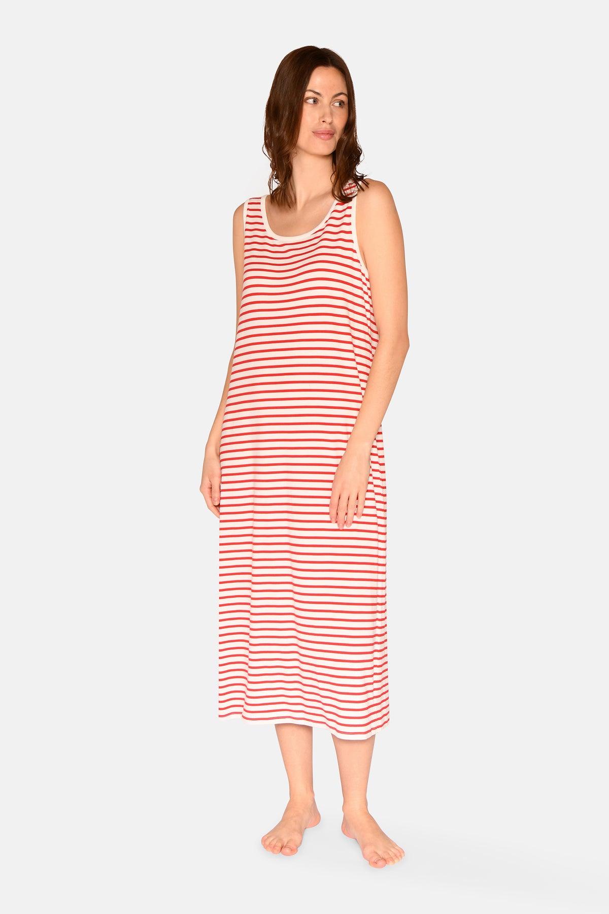Anna Strap Dress, Bittersweet Stripe