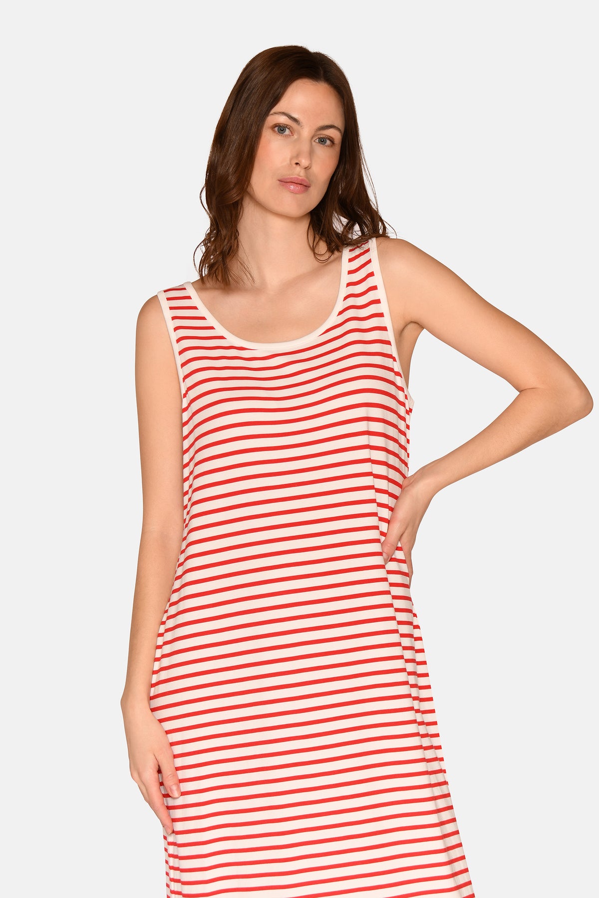 Anna Strap Dress, Bittersweet Stripe
