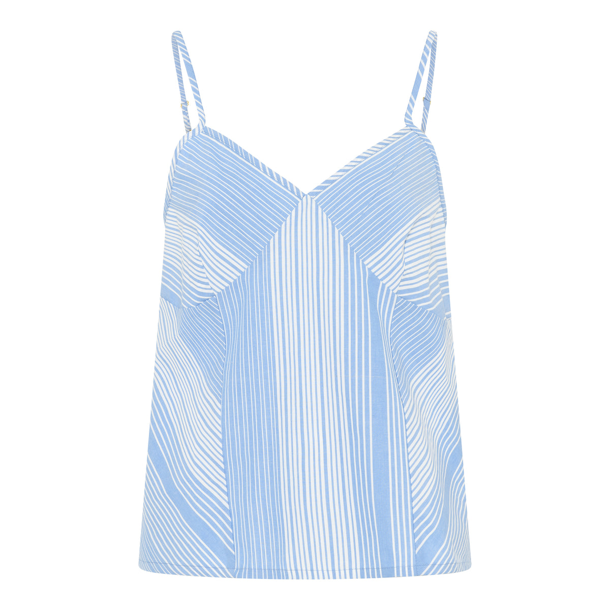 Runa Chemise Top, Azurine Stripe