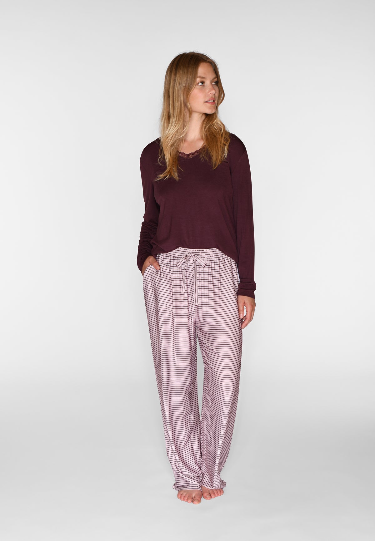 Janet Pants, Violet Ice Stripe