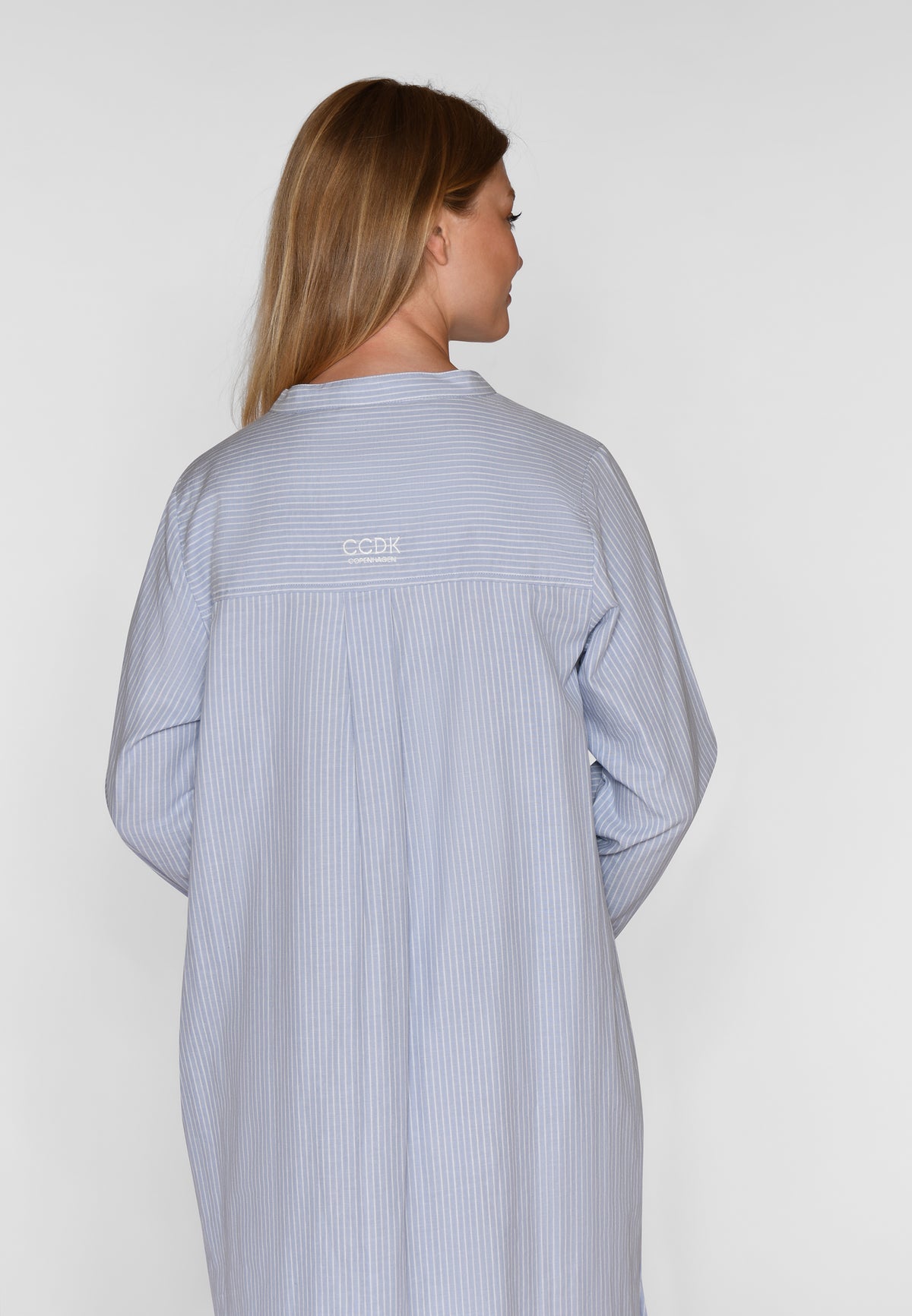 Amalie Dress, Eventide Stripe