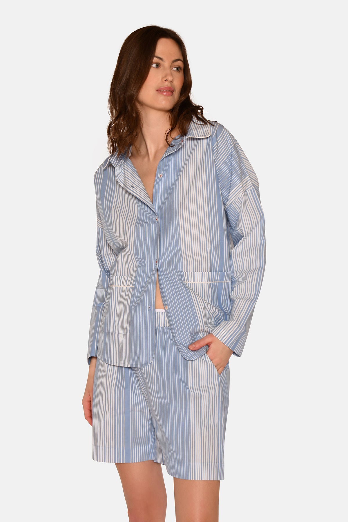 Amanda Shirt, Azurine Stripe