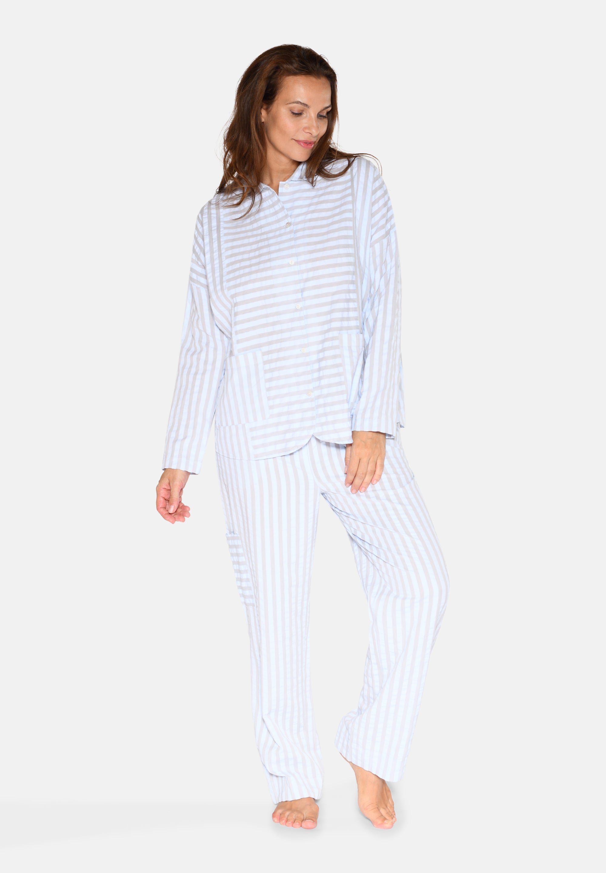 Amanda Shirt, Artic Ice Stripe