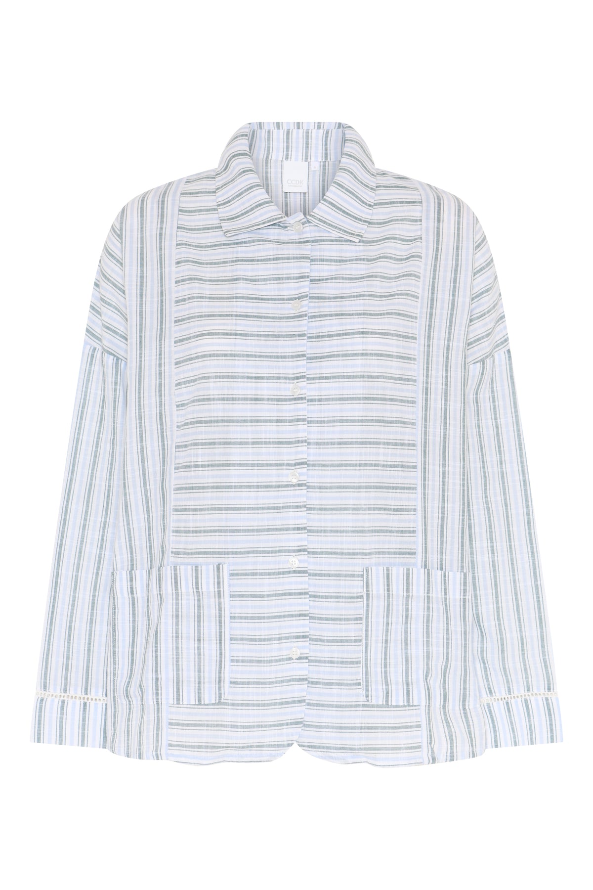 Amanda Shirt, Sagebrush Green Stripe