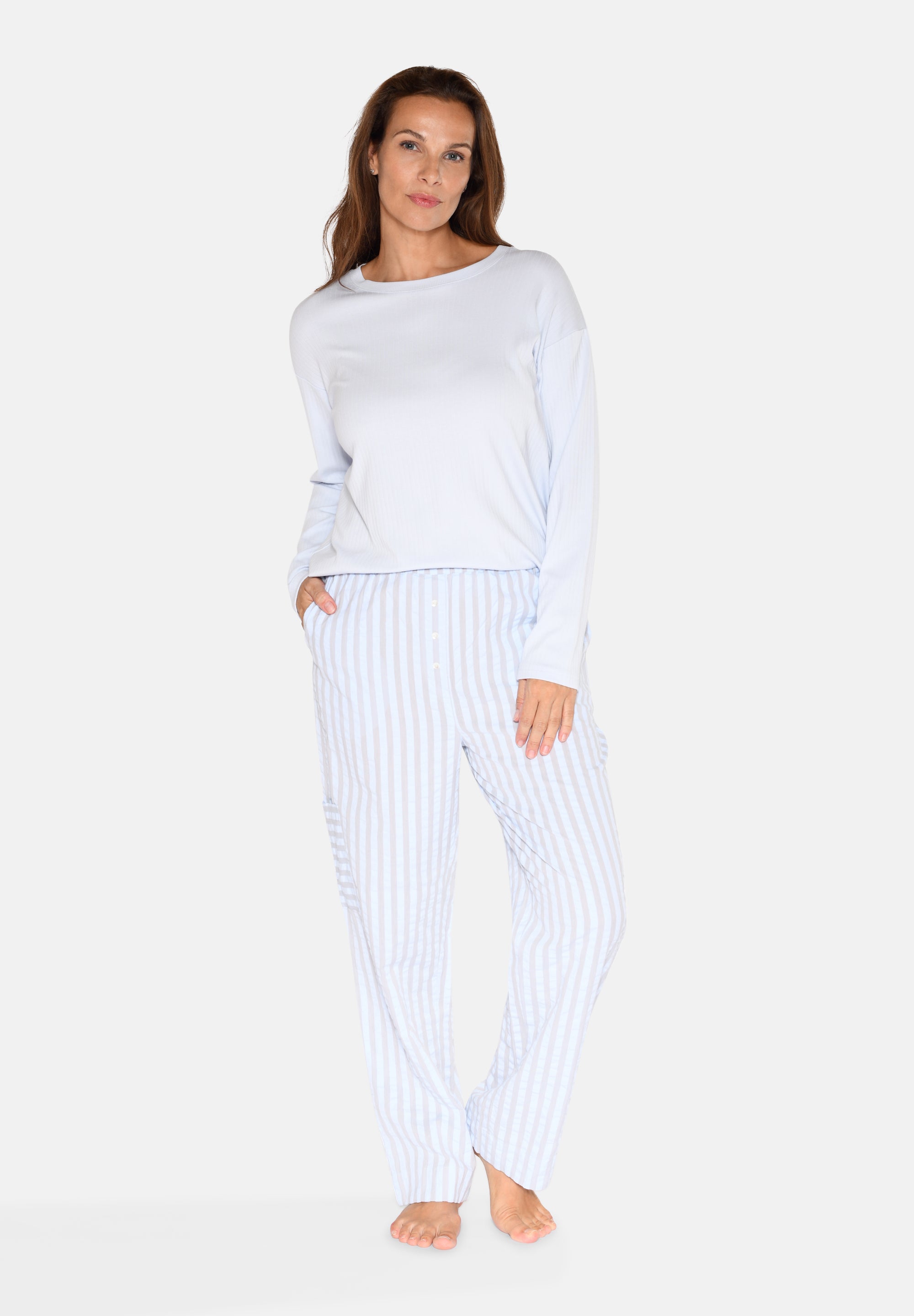 Mila Pants, Artic Ice Stripe