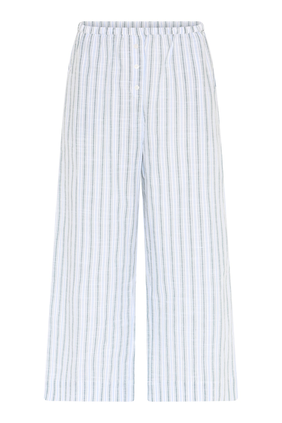 Mila Cropped Pants, Sagebrush Green Stripe
