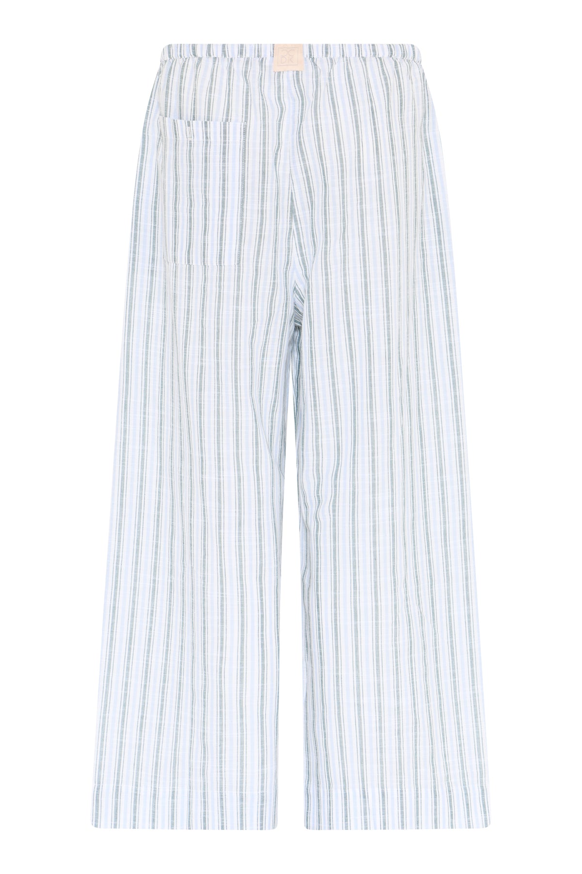 Mila Cropped Pants, Sagebrush Green Stripe