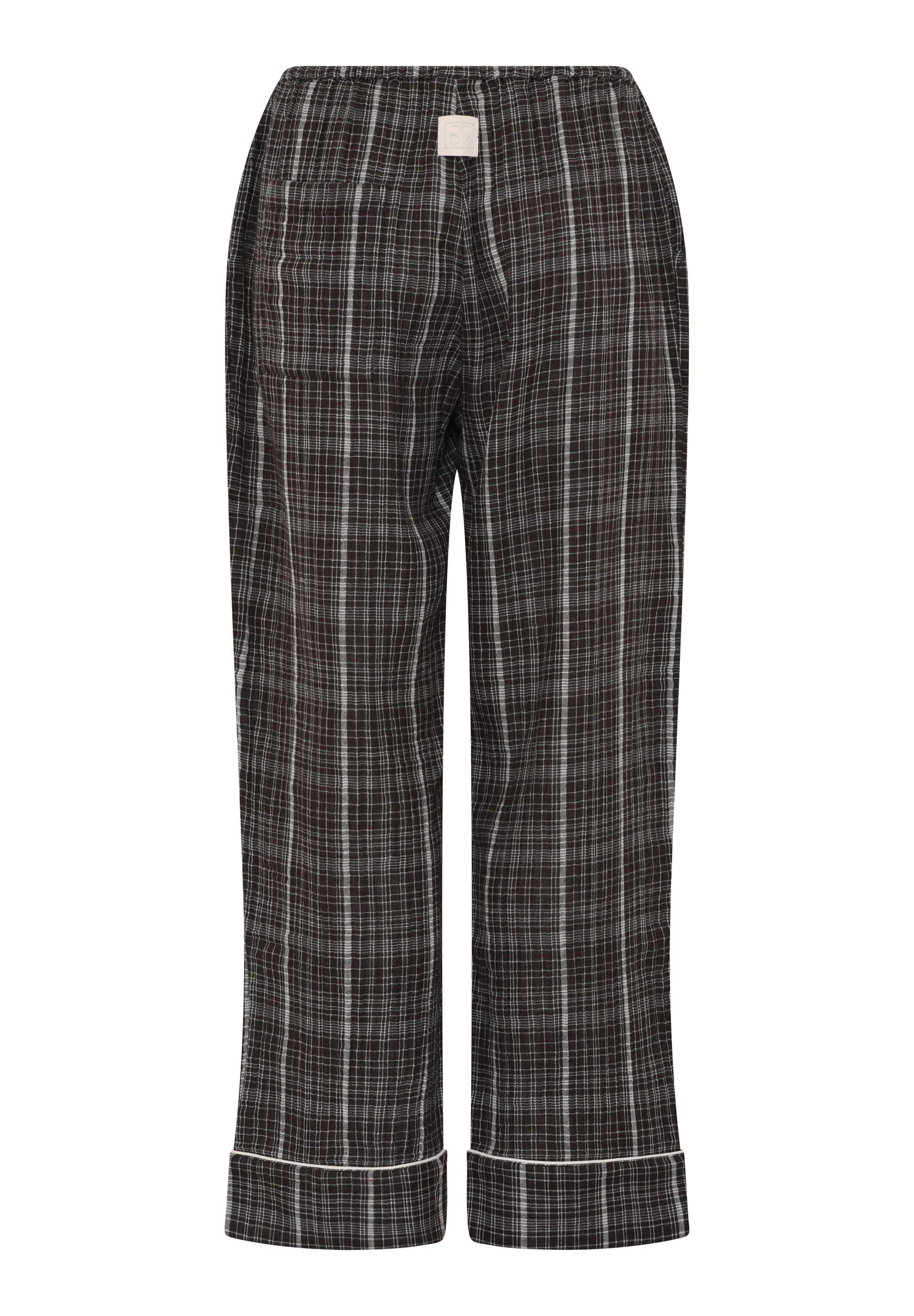 Mila Pants, Seal Brown Check