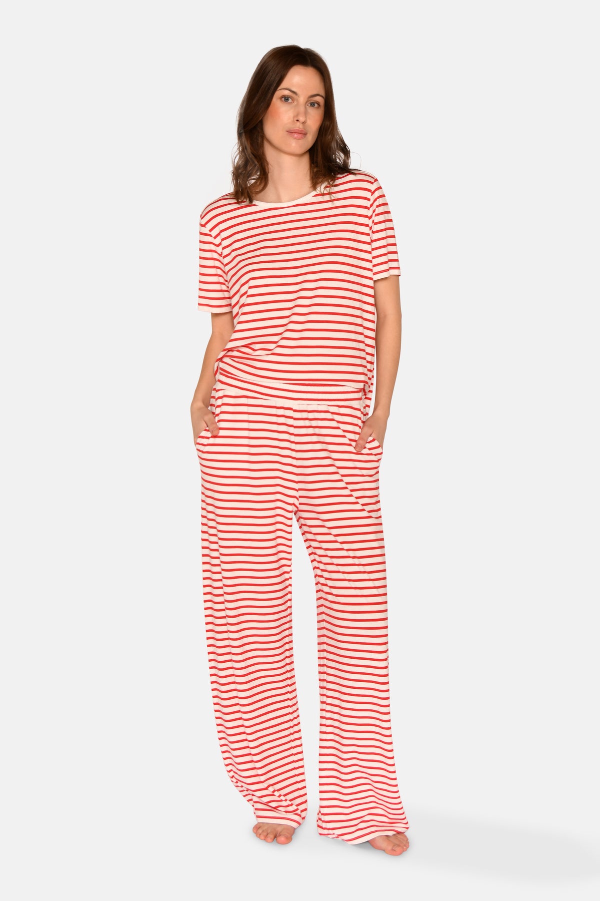 Amy Loose Pants, Bittersweet Stripe