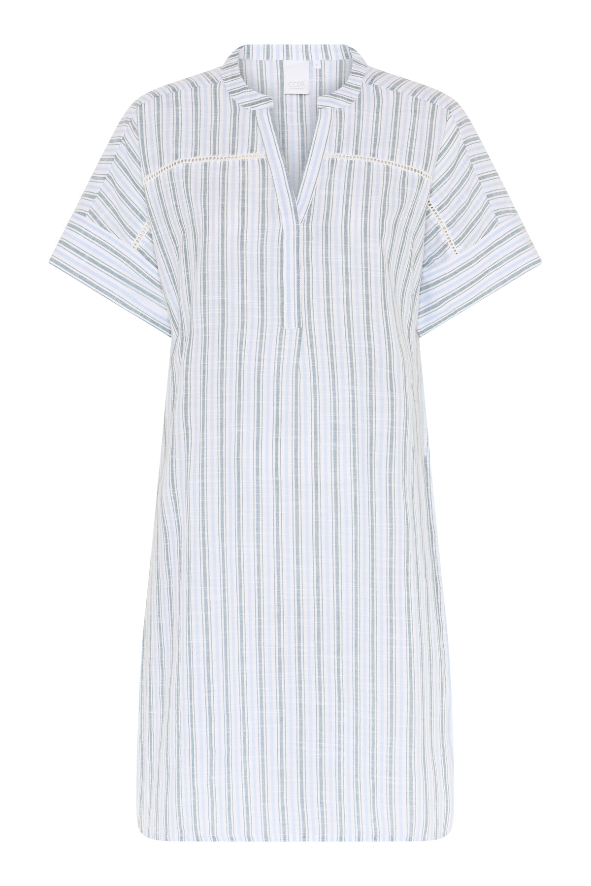 Aya Dress, Sagebrush Green Stripe