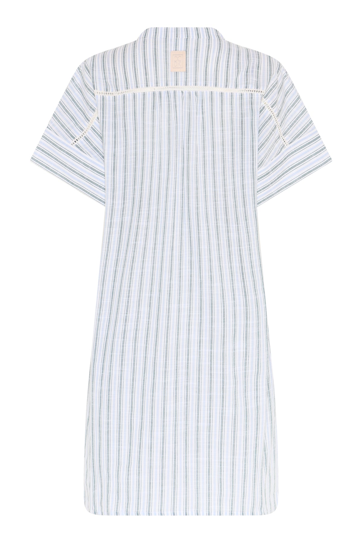 Aya Dress, Sagebrush Green Stripe