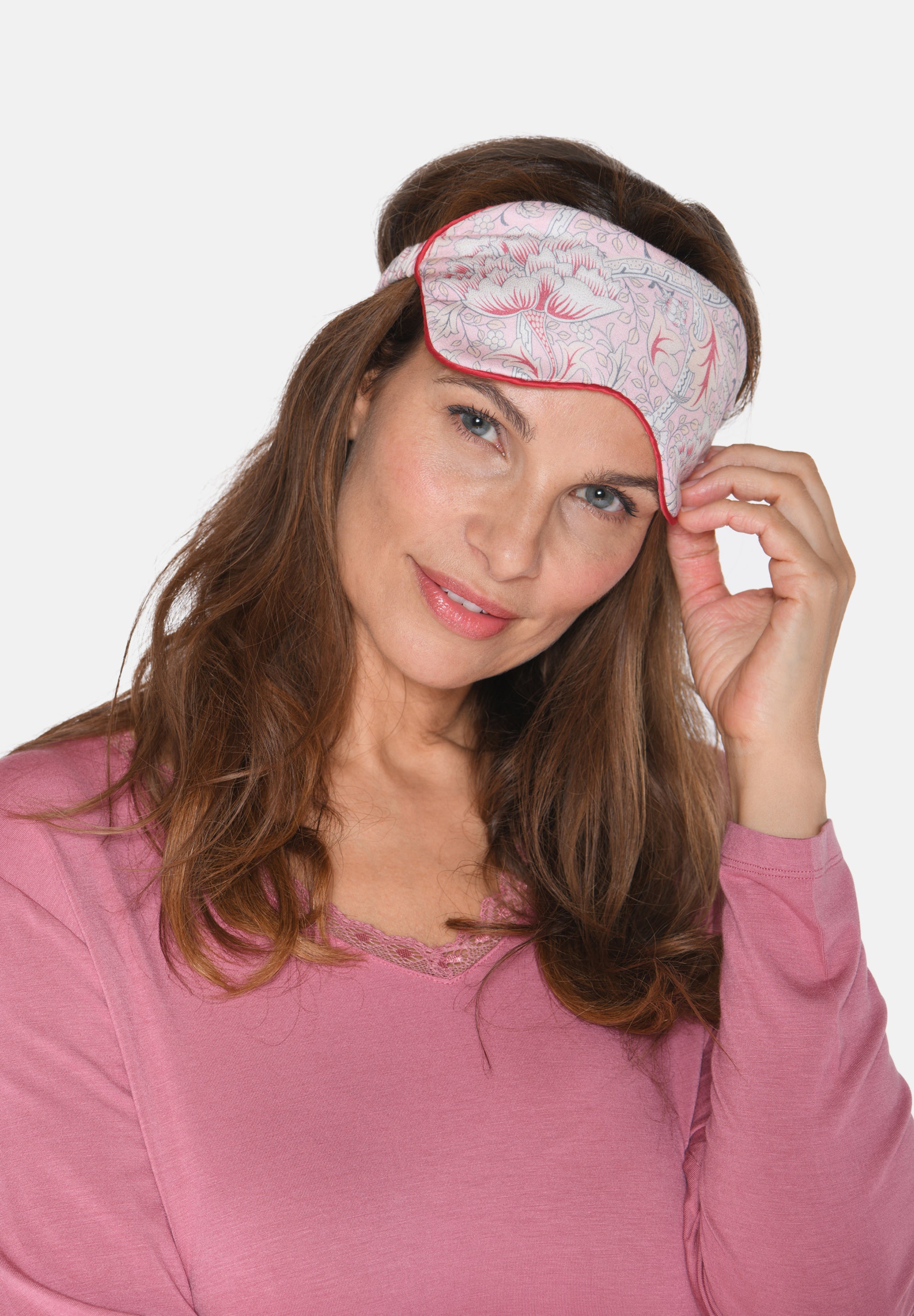 Sleep Mask, Pale Lilac AOP