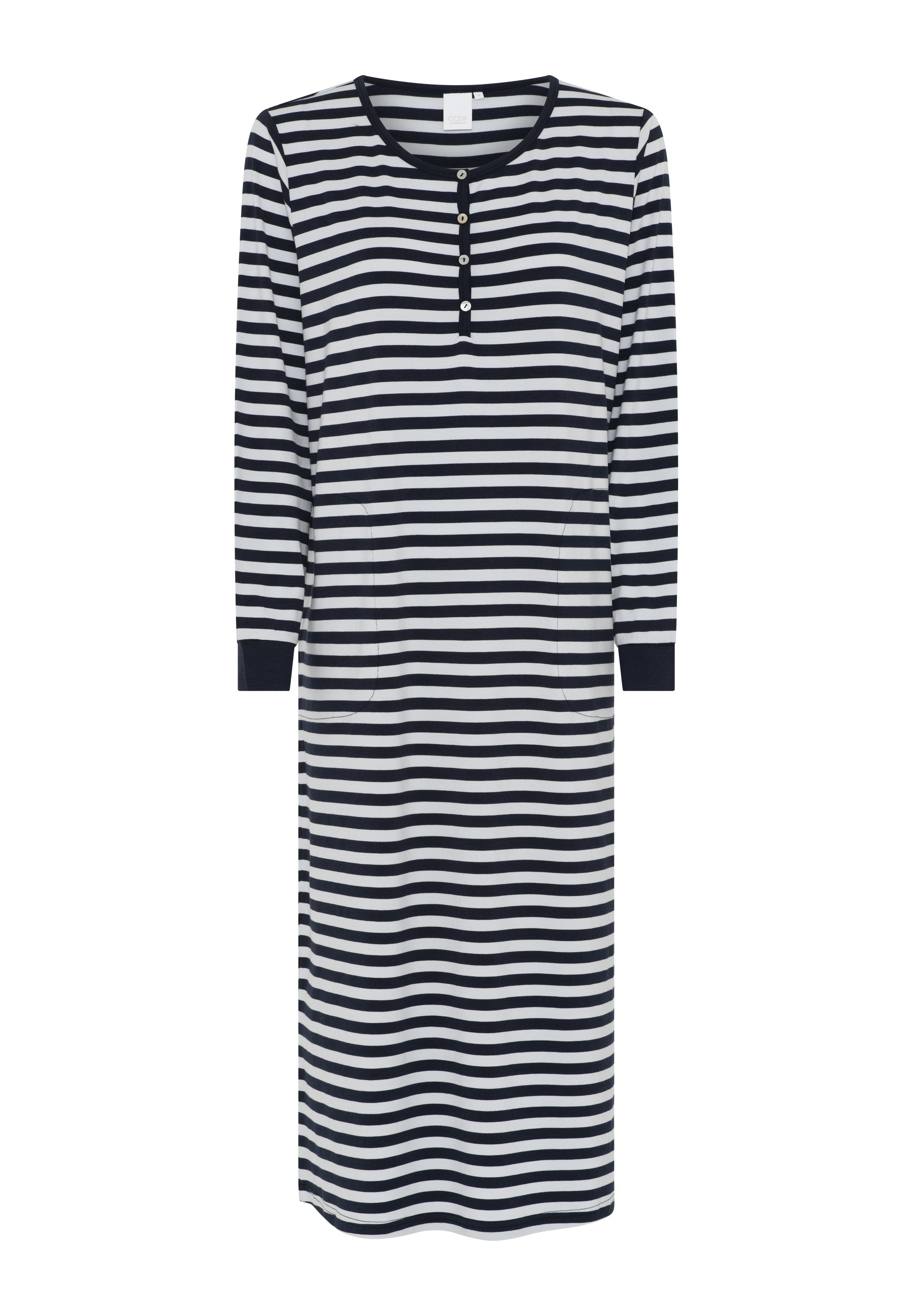 Beate Long Sleeve Dress, Artic Ice Stripe