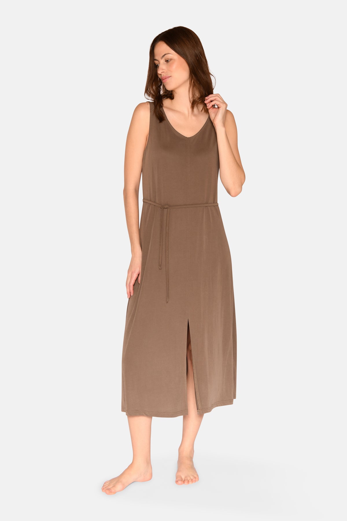 Ollie Strap Dress, Chocolate Chip
