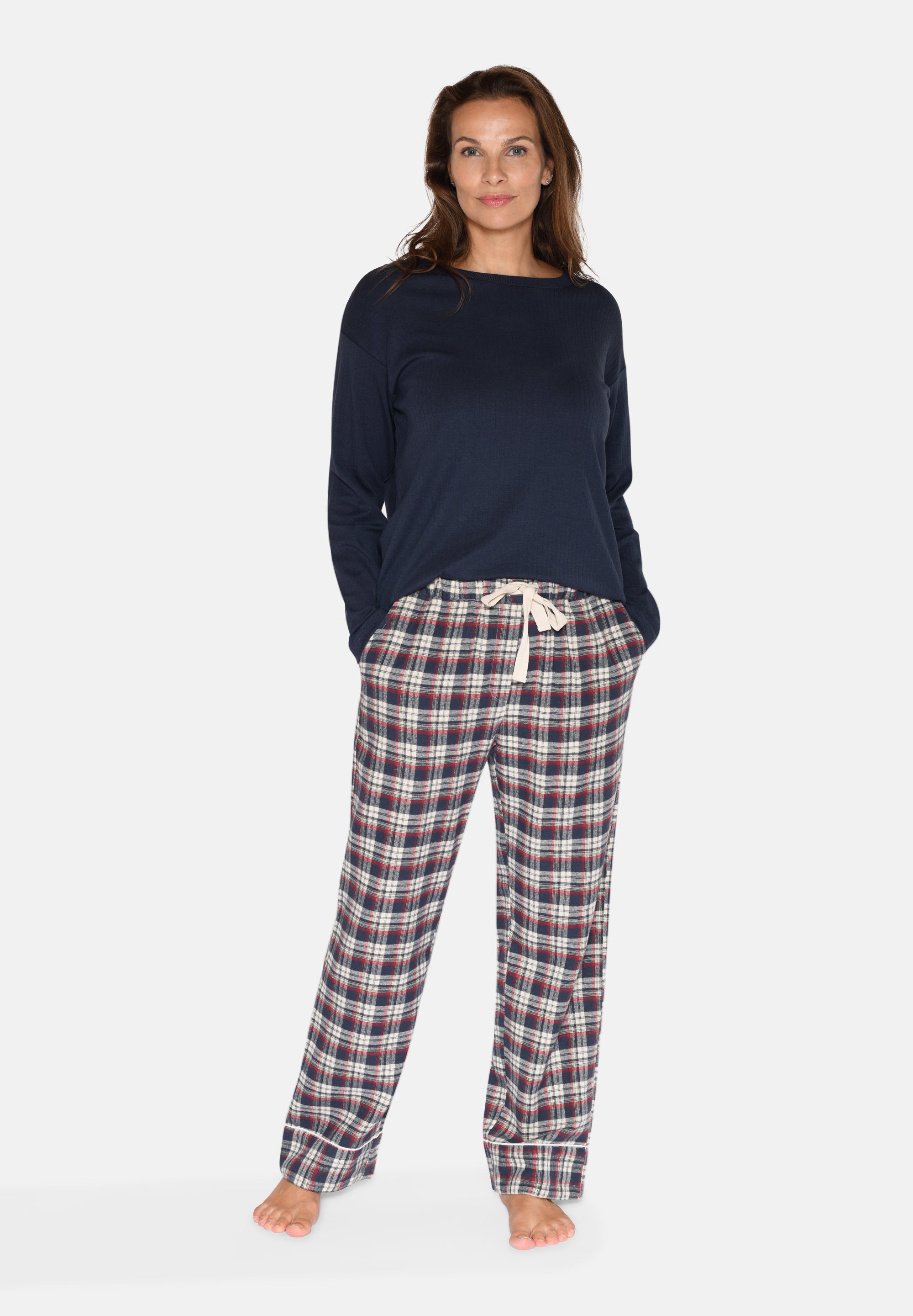 Nicola Check Pants, Parisian Night
