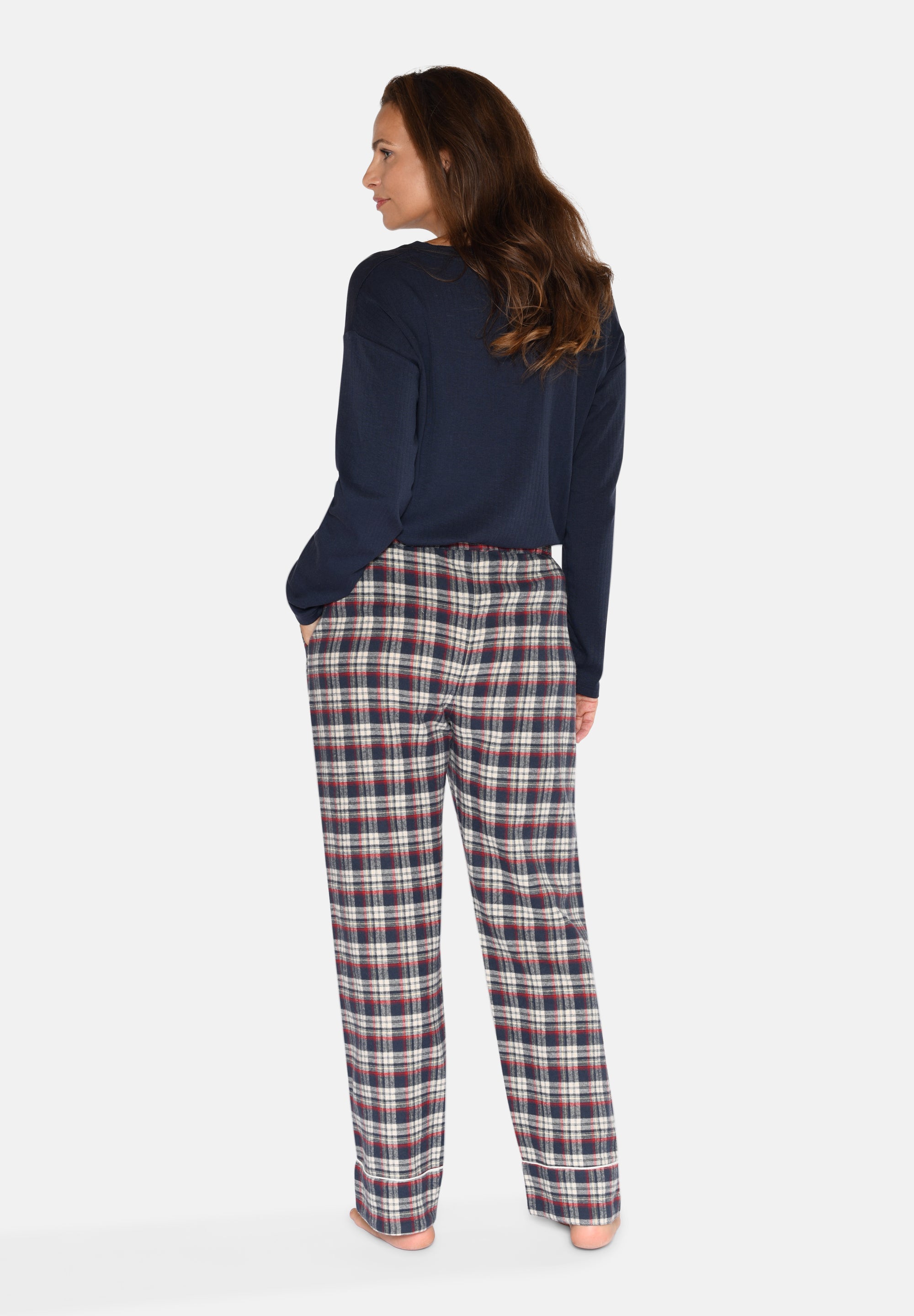 Nicola Check Pants, Parisian Night