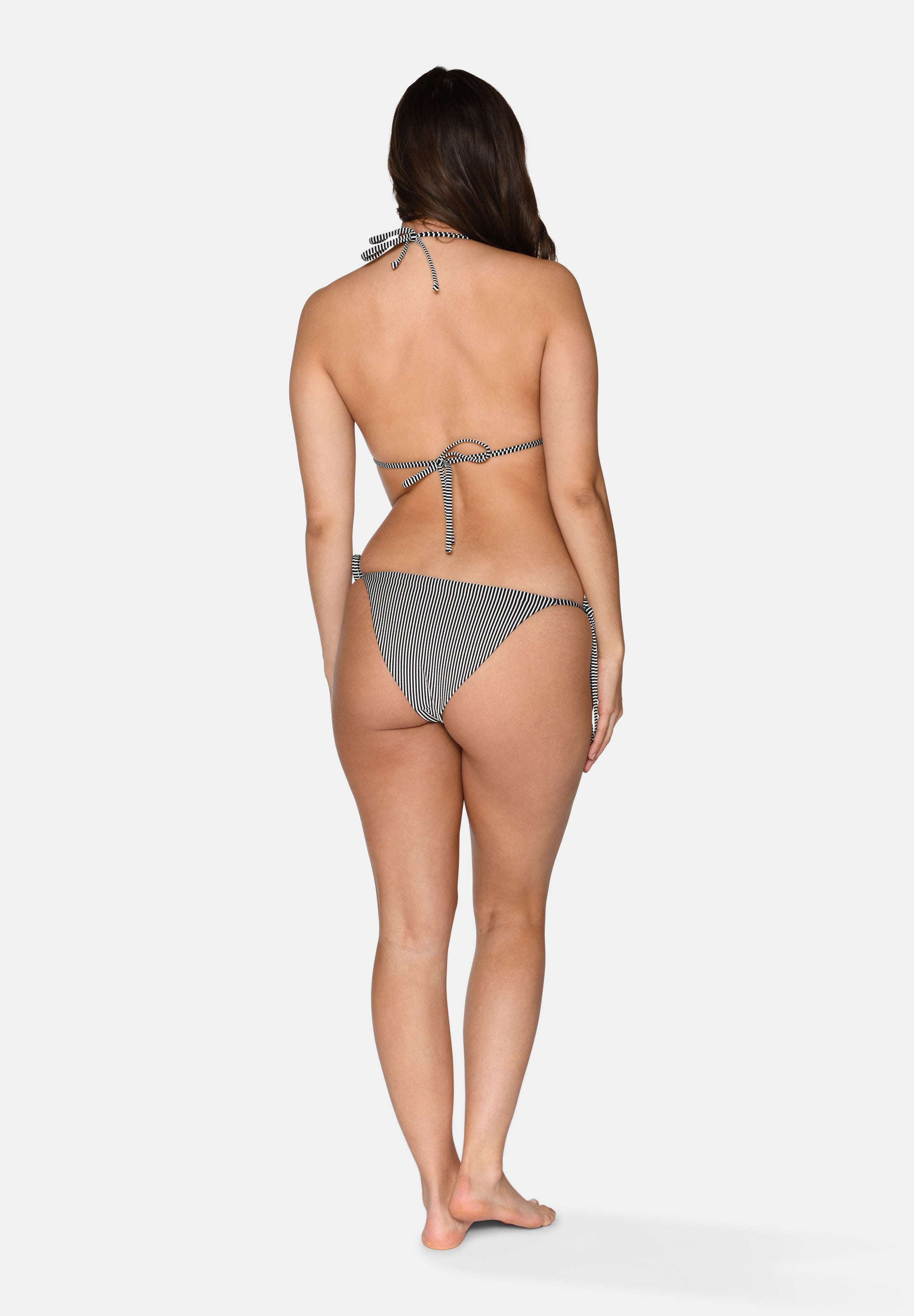 Becca Bikini Top, Black Stripe