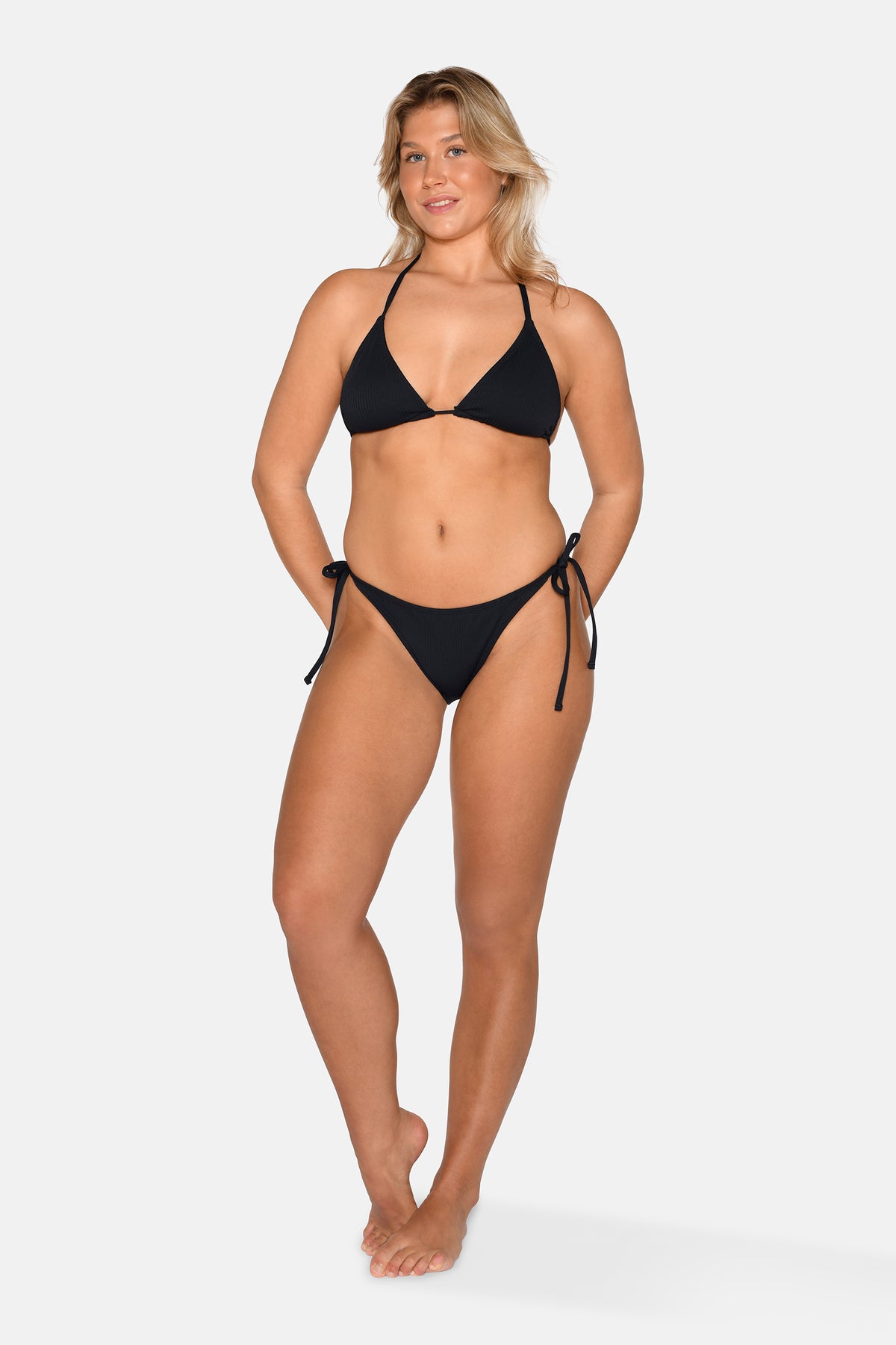 Carin Tie Tanga Bikini Brief, Black