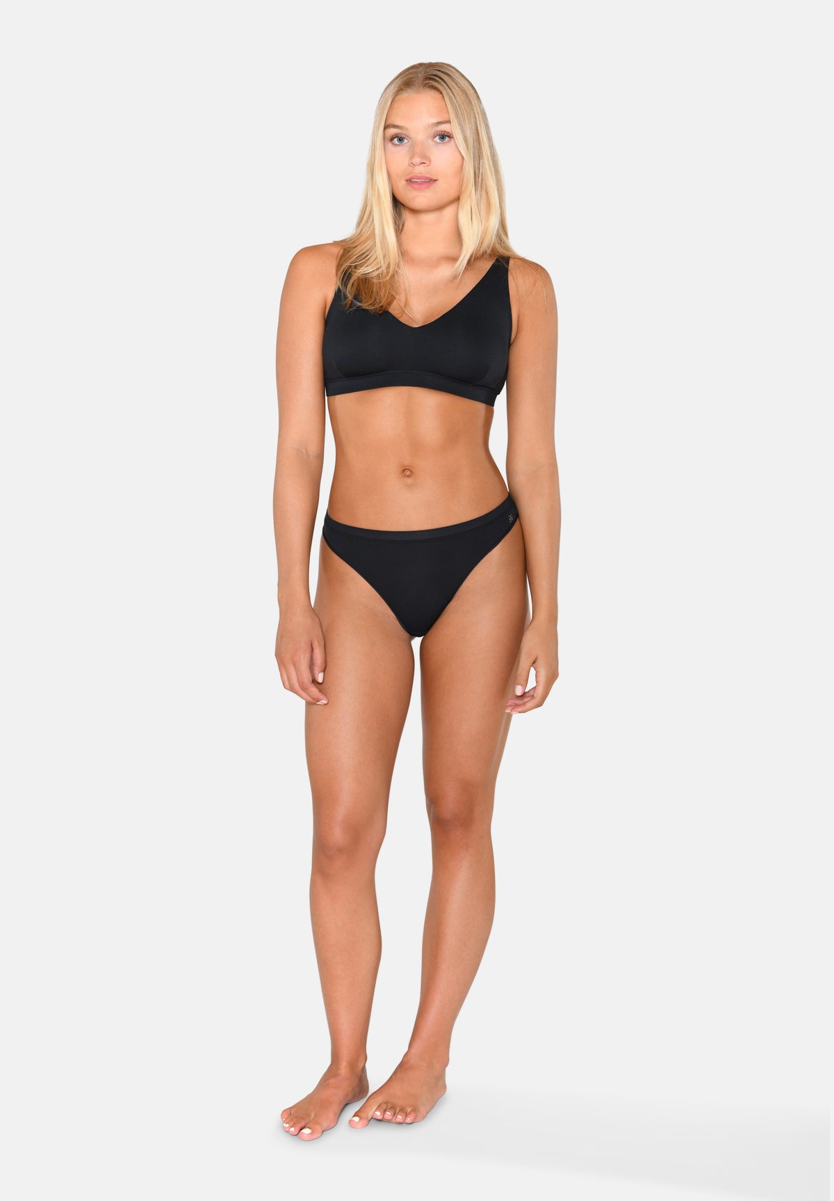 3-Pack Modal String Brief, Black