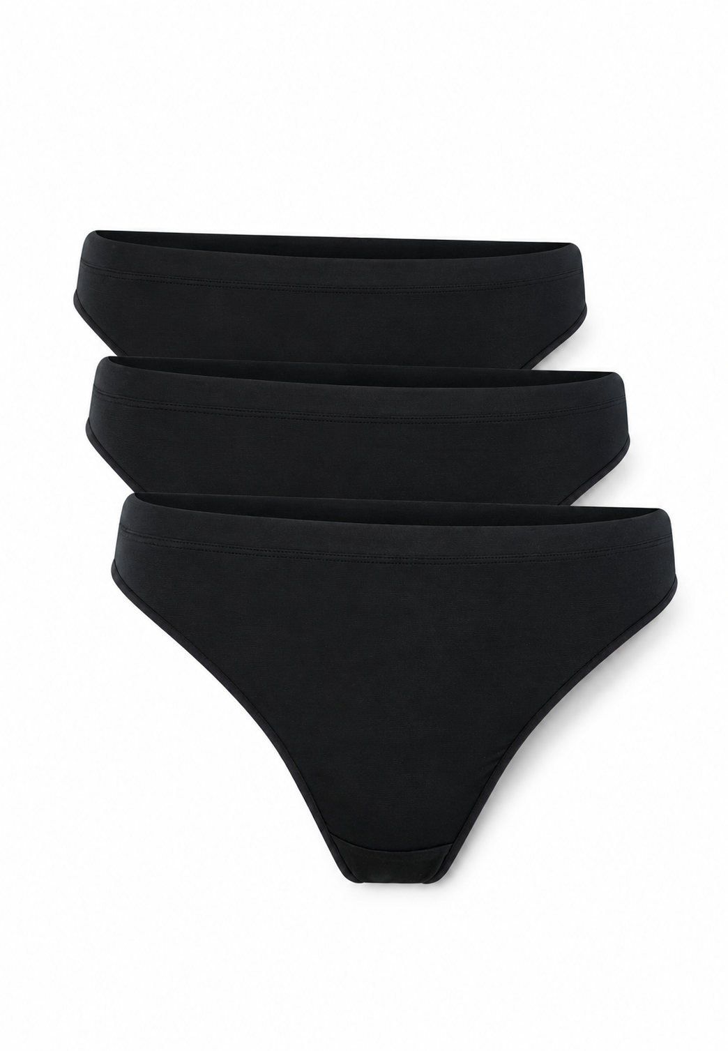 3-Pack Modal String Brief, Black
