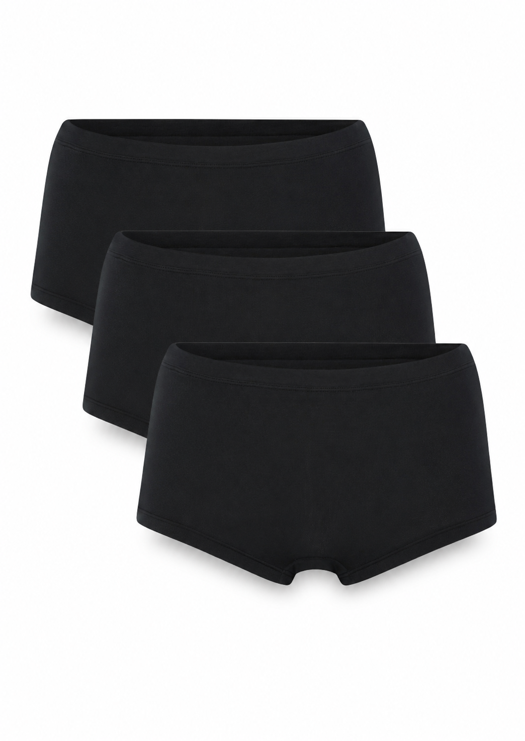 3-Pack Modal Shorts Brief, Black