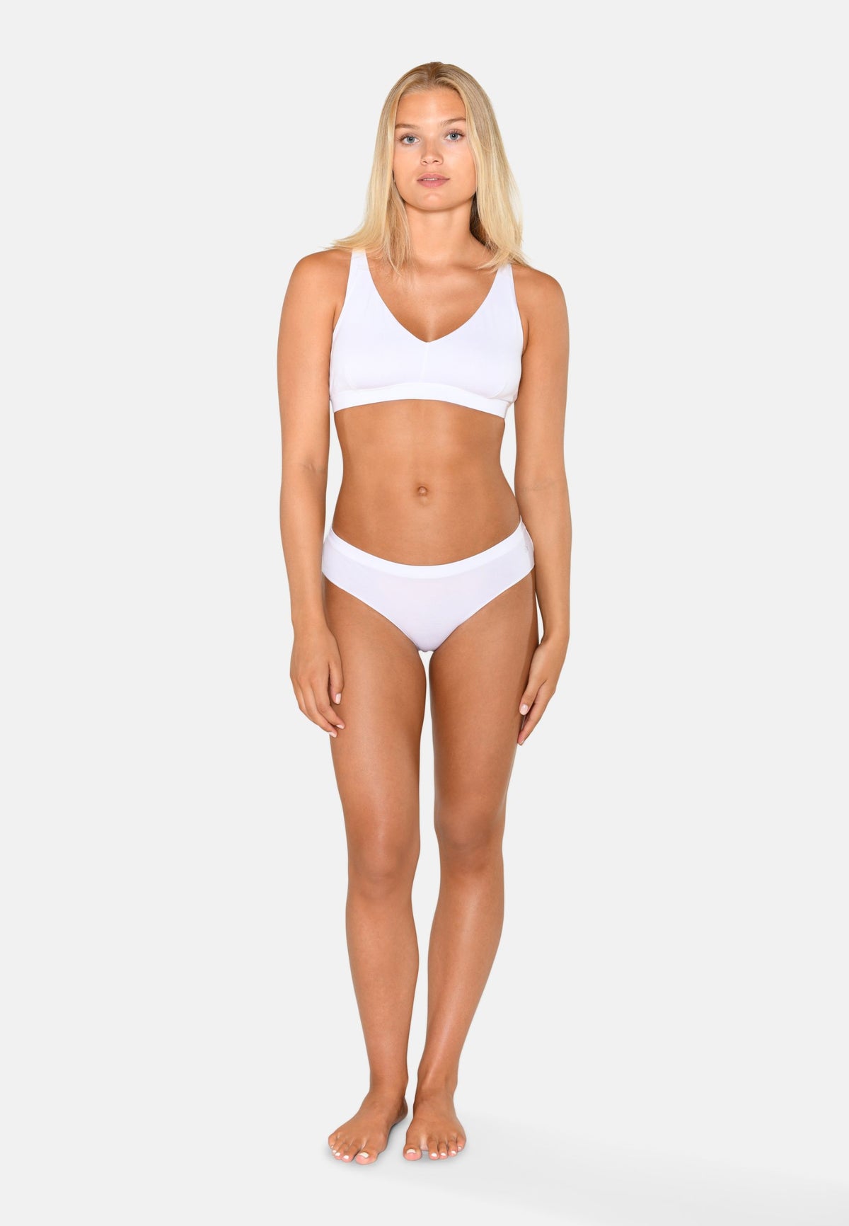 2-Pack Modal Bra Top, White