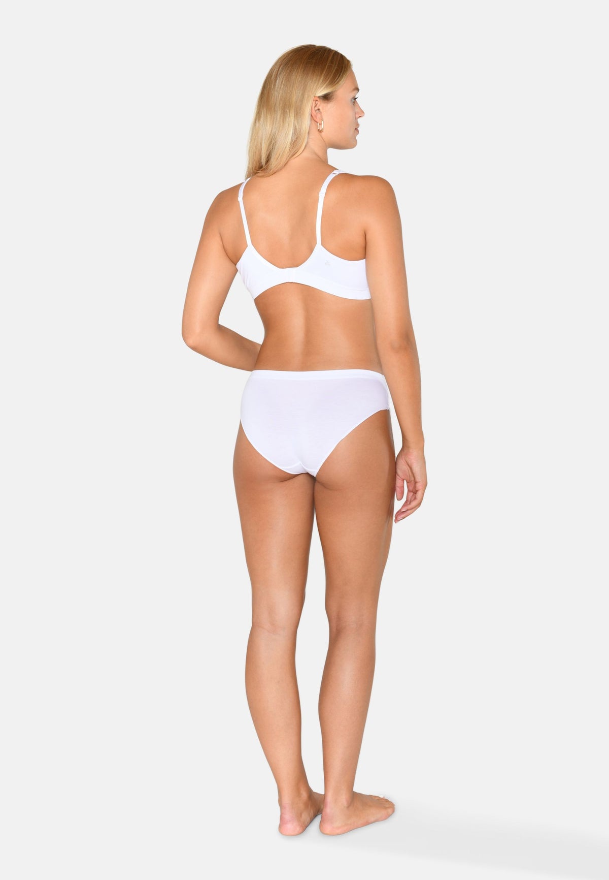 2-Pack Modal Bra Top, White